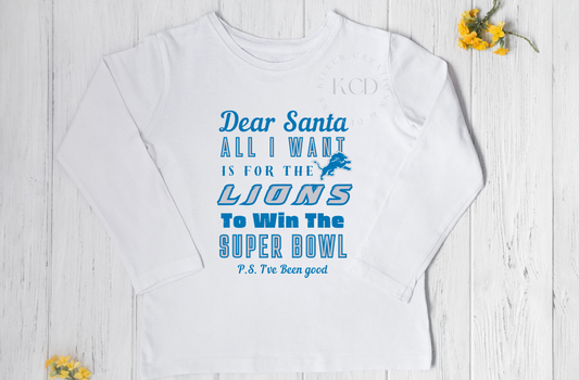 Dear Santa Lions (long sleeve)