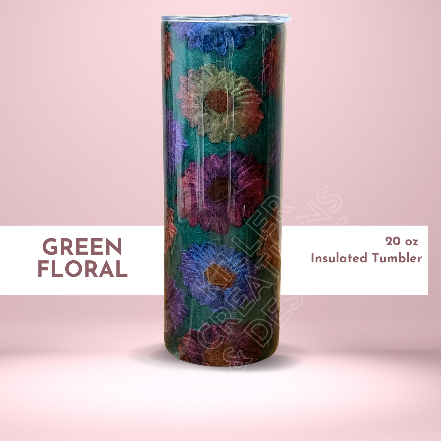 🌸 Floral Embossed 20oz Insulated Tumbler 🌸