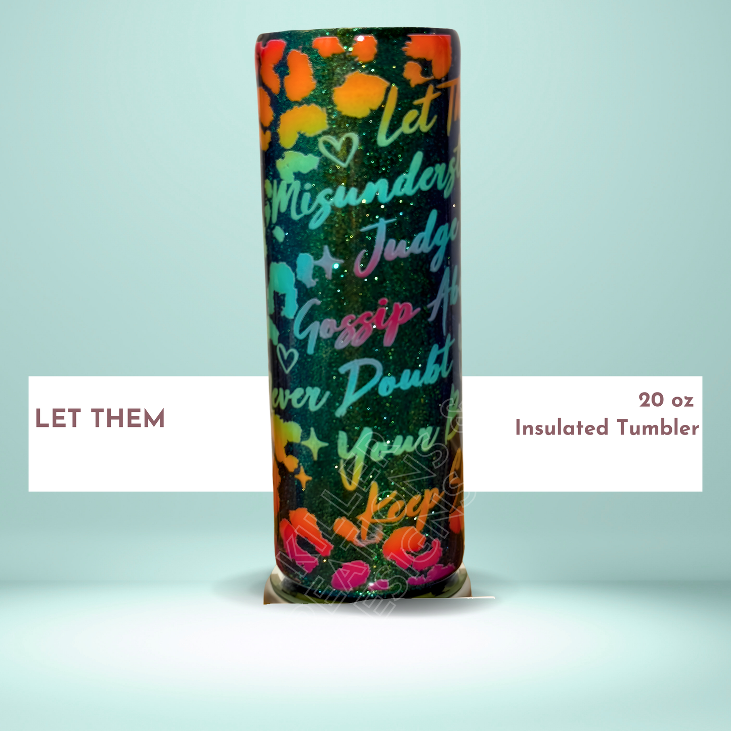 🌟 Turquoise “Keep Shining” Tumbler – Confidence in Every Sip