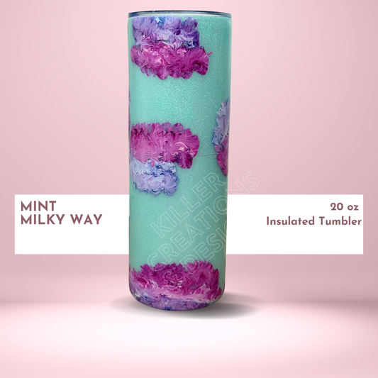 💚 Sparkly Mint Green Milky Way 20oz Tumbler 💚